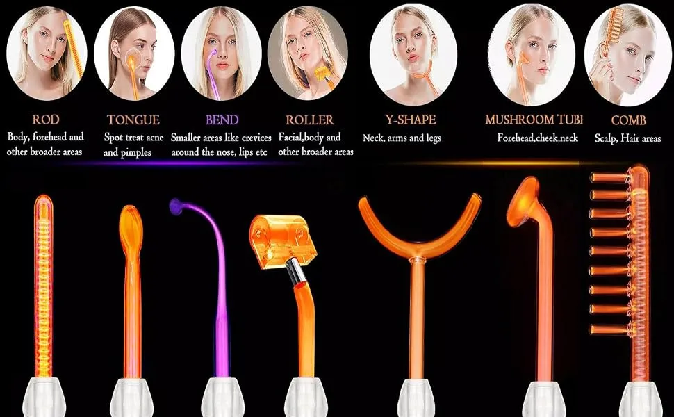 Lift Wand Professional High Frequency Includes 7 Electrodes, and Aluminum Case, Anti Aging Device, Diminish Wrinkles, Scars, Dark Circles, Breakthrough Device for Beauty - Lift Wand Pro