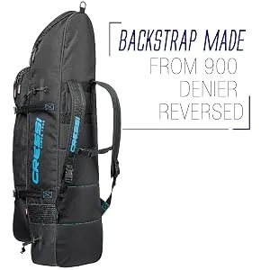 Cressi Freediving Waterproof Backpack - Main Compartment Fits Long Blade Fins - Cooler-Type Front Compartment - Piovra XL: Designed in Italy - Waterproof Backpack for Freediving and Spearfishing Gear, TRAVEL BAG, FINS BAG, CRESSI BAG