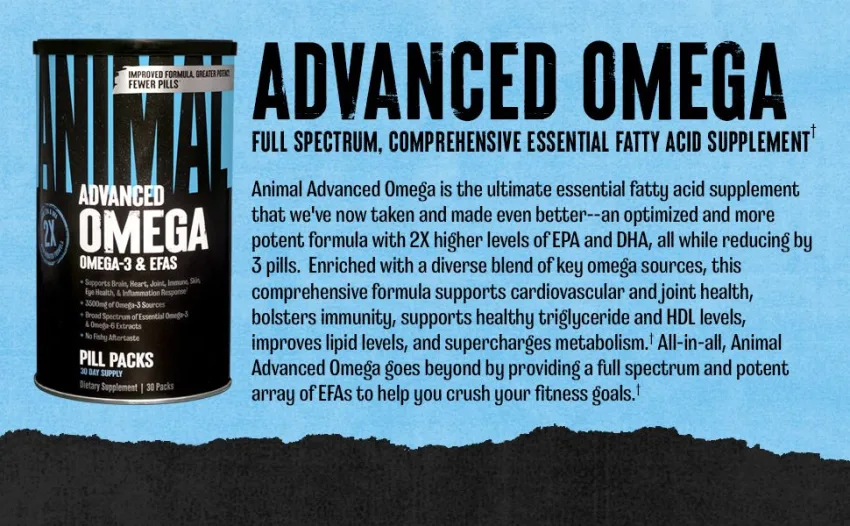 Animal Omega Omega 3 & 6 Supplement with Creatine Chews Tablets Enhanced with AstraGin 30 Day Pack - product information 2