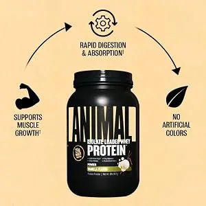 Animal Whey Isolate Protein Powder Loaded for Post Workout and Recovery & Fury - Pre Workout Powder Supplement for Energy and Focus - product information 4
