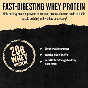 Animal Whey Protein Powder and Creatine Chews Tablets Bundle - Chocolate Flavored 4 lb Protein and Fruit Punch Flavored Creatine for Pre/Post Workout - product information 5