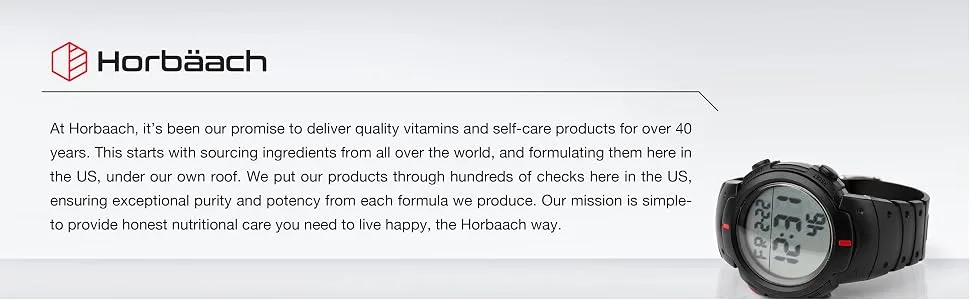 Horb ach Mens Multivitamin | 60 Caplets | Advanced Formula | with Vitamin C D Magnesium Minerals & More | Non-GMO & Gluten Free Supplement - Footer