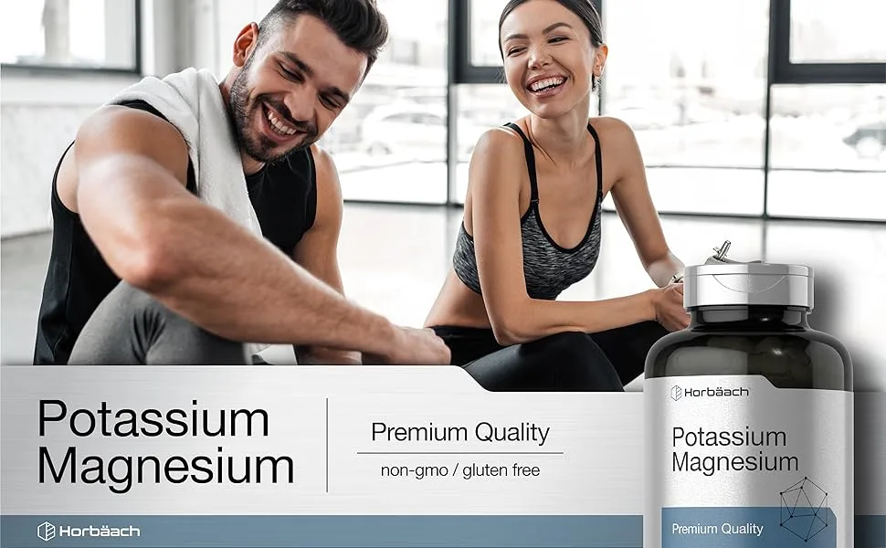Horb ach Potassium Magnesium Supplement | 240 Capsules | Premium Quality | Non-GMO & Gluten Free - CL24151