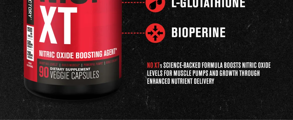 Jacked Factory Muscle Builder Supplement Stack - Build-XT Muscle Builder & N.O. XT Nitric Oxide Boosting Agent for Dual Support (60 Day Supply) - bottom