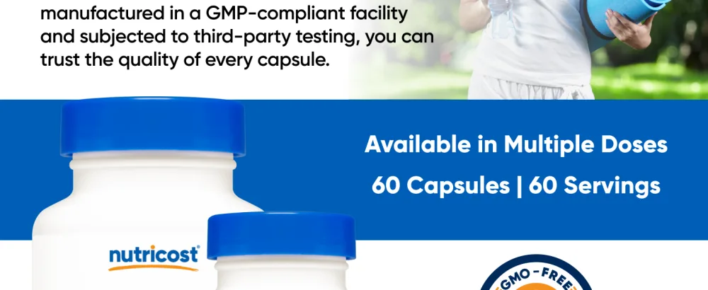 Nutricost Probiotic Complex (10 Billion CFU) 60 Capsules - Acidophilus Plus 9 Other Probiotics Non-GMO Gluten Free Supplement - Dihydromyricetin