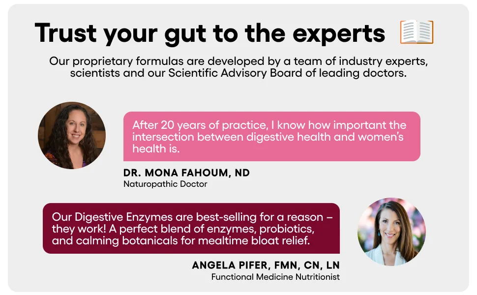 Physician's CHOICE - Women's Digestive Harmony Bundle: Probiotics for Women + Digestive Enzymes - scientific advisory board