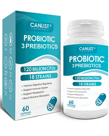 Probiotics 120 Billion CFUs 18 Strains 3 Prebiotics & Digestive Enzymes for Men Women,Digestive & Immune Support,Shelf Stable Non-GMO 60 Capsules - product information 2