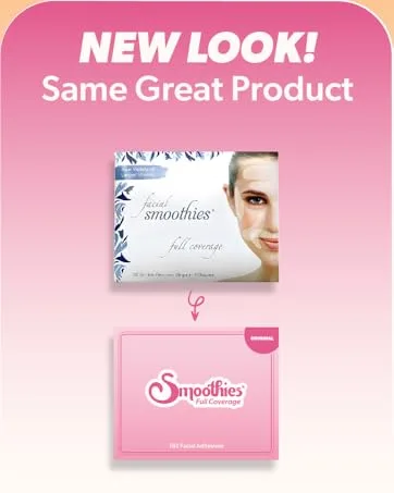 Smoothies Full Coverage Wrinkle Patches for Face Overnight - Facial Patches for Forehead Elevens Crows Feet and more - Full Coverage - 192 Facial Adhesives per Box - New Look