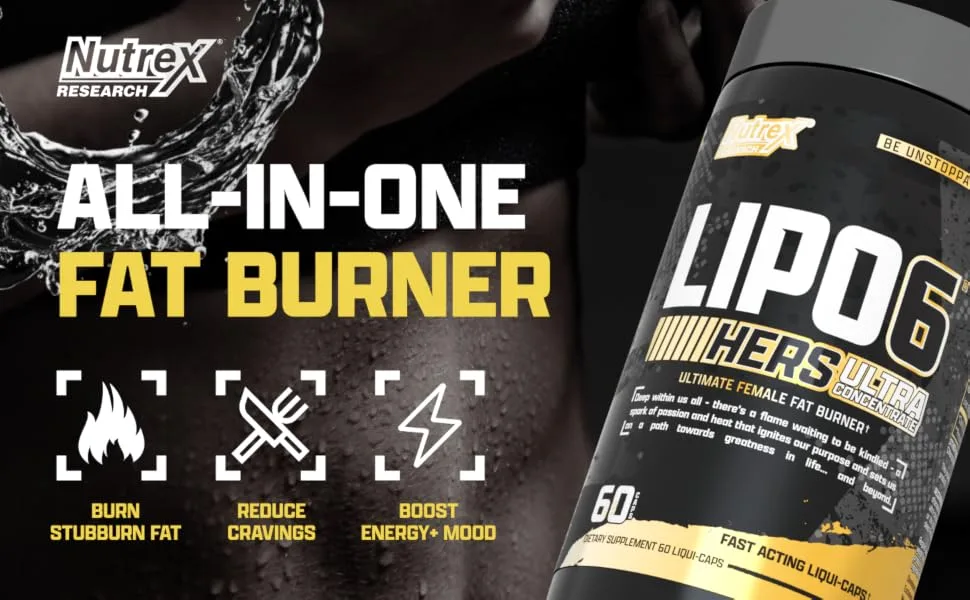 Nutrex lipo-6 Black HERS Ultra Concentrate - Not Flavored - 60 Capsules - Lipo 6 Black Hers UC