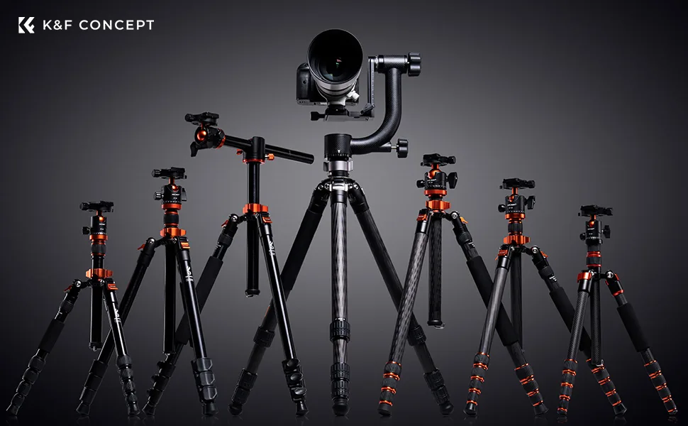 K&F Concept Magnesium Alloy Rotatable Multi-Angle Center Column with Locking System - tripod