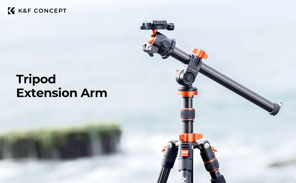 K&F Concept Magnesium Alloy Rotatable Multi-Angle Center Column with Locking System - tripod arm
