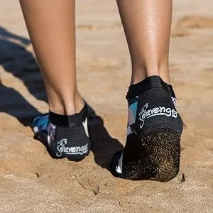 Seavenger SeaSnugs Low-Cut Beach Volleyball Socks Black 3X-Large - seavenger beach socks