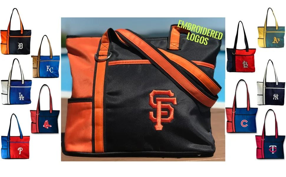 MLB Womens Tote Bag with Embroidered Logo by Little Earth - MLB TOTE BAG