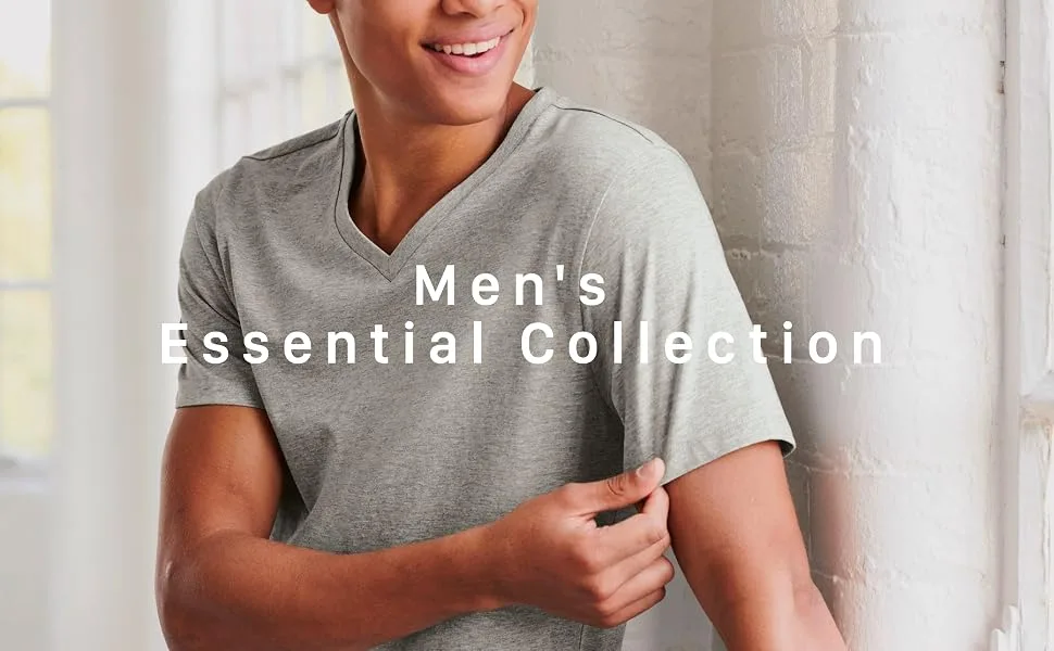 Hat and Beyond Mens Active V Neck T-Shirts Gym Workout Dance Slim Fit Shirts Medium 1hc04_heather Maroon - 01.Main