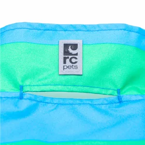 RC Pets Delta Rain Slicker, Water-Resistant Dog Raincoat, X-Small, Cyan Stripe XS Cyan Stripe - Delta Rain Slicker