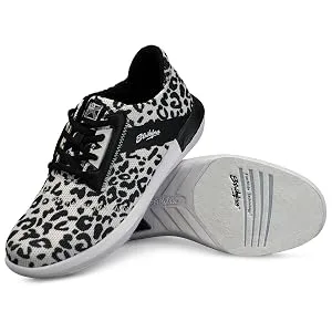 KR Strikeforce Lux Leopard Women's Bowling Shoe with FlexSlide Technology for Ultimate Slide Control 7.5 Leopard - KR Strikeforce Lux White Leopard women