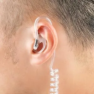 KS K-STORM Two Way Radio Ear Mold Replacement Soft Silicone Ear Insert for Acoustic Coil Tube Earpiece (Black, 3 Pair Large,Medium,Small) Black 3 Piece Assortment - earpiece earbud