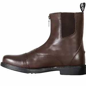 TuffRider Men's Barouque Front Zip Paddock Boots with Metal Zipper 9.5 Black - product information 3