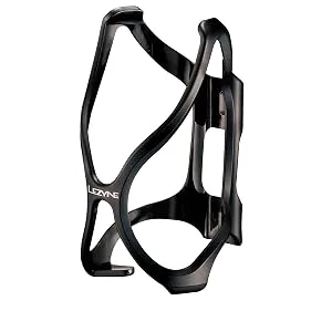 Lezyne Flow Cage, Bicycle Water Bottle Cage, Road, Mountain, Gravel Bike, 48g, Bottle Holder Black - LEZYNE Flow Cage Black
