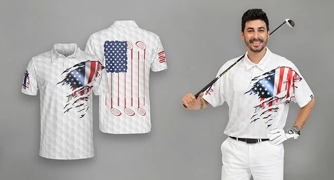 HYPERFAVOR Custom Bowling Shirts for Men- Unique Mens Bowling Shirt Short Sleeve- Custom Bowling Polo Shirts for Men V4 Large - person