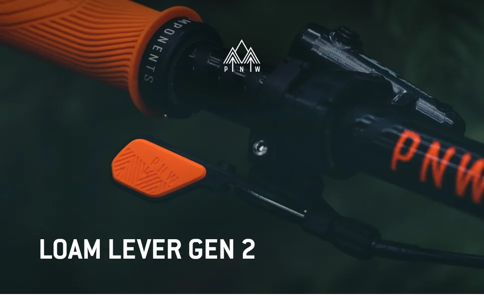 PNW Components Loam Lever 2 Standard 22.2mm Mount, Black/Grey Cement Grey 22.2mm - PNW Components The Loam Lever Gen 2