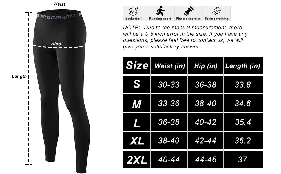 HYCOPROT Men's Compression Pants Athletic Tight,Leggings Base Layer Bottoms for Running Workout Sports Yoga Basketball Black Small - athletic base bayer underwear