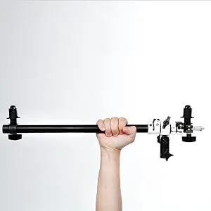Fotoconic Multi Functional Reflector Holder, Boom Arm, Background Crossbar (21"-49" / 53-125cm) with Solid Locking Metal Swivel Head Grip - 55CM ONLY