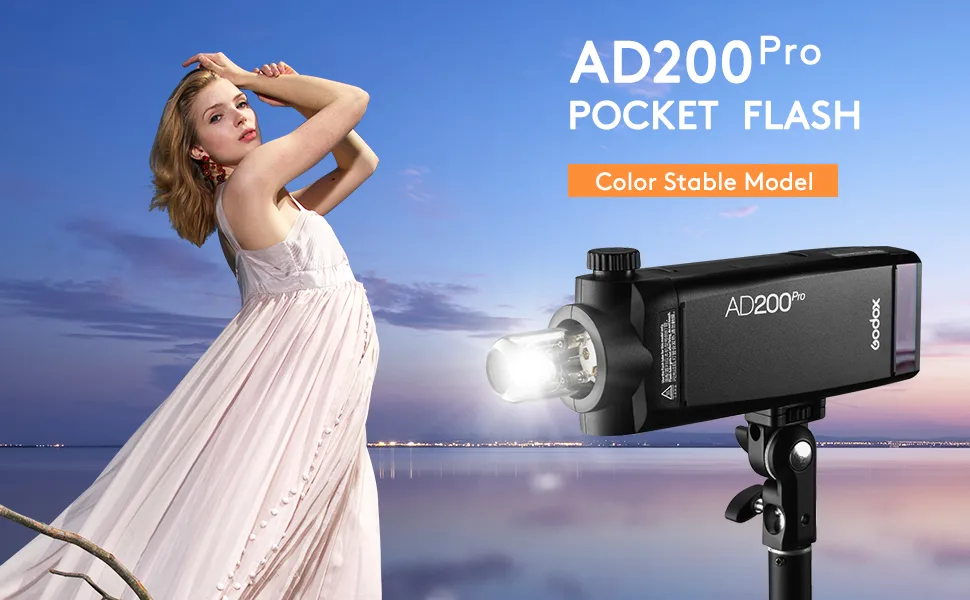 Godox AK-R11 Dome Diffuser, Compatible with Godox V1 Round Head Flash, Godox H200R Round Flash Head, AD200 Pro, AD200 - GODOX AD200 PRO