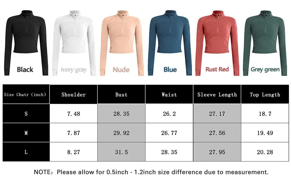Women's Cropped Workout Jacket 1/2 Zip Pullover Running Athletic Outwear Slim Fit Long Sleeve Yoga Top Black Small - women sports jacket
