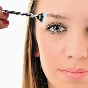 TEONEI Fan Mascara Brushes Eyelash Eyebrow Brush Makeup Brush Eye Lashes Makeup Tools Eyelash Brush Eyebrow Brush Eye Shadow Brush,2Pcs(Bent) - Fan Mascara Brushe