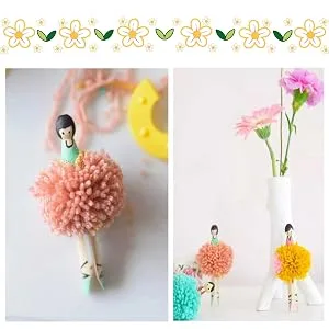 4 Sizes Pompom Pom-pom Maker for Fluff Ball Weaver Needle Craft DIY Wool Knitting Craft Tool Set Decoration by Knewmart - 0103