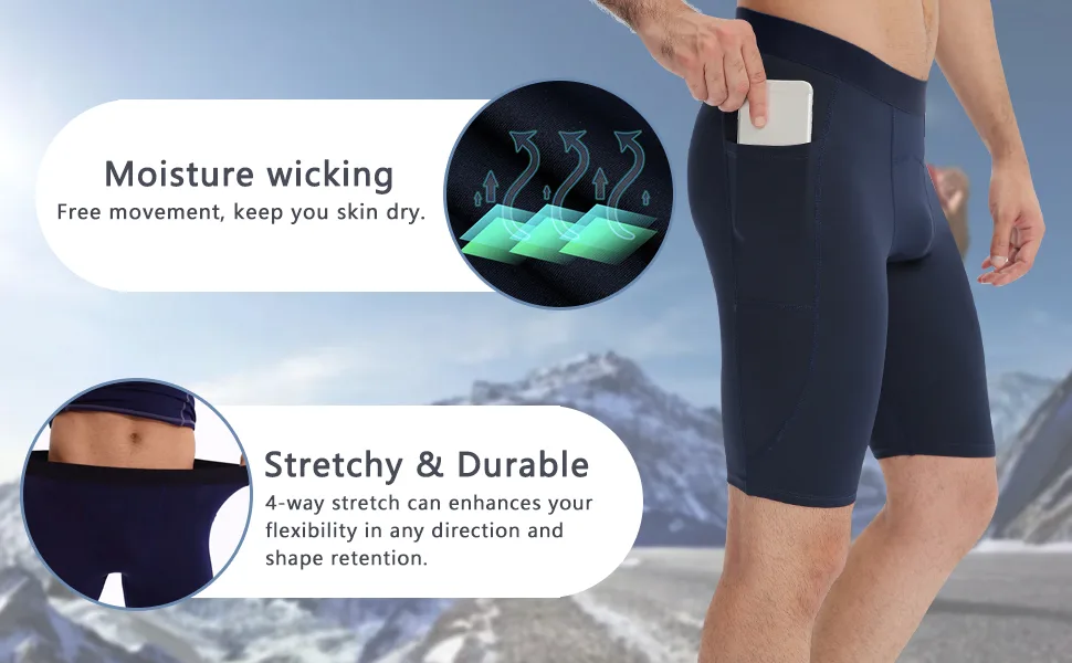 CARGFM Compression Shorts for Men Underwear Performance Shorts Athletic Workout Basketball Tights Baselayer Shorts White Medium - compression shorts for men