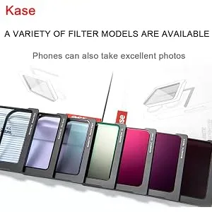 Kase CPL Filter for Phone 50mm Magnetic Square Polarizer Filter for iPhone x xr xs 11 12 13 14 Pro Max and Android - KASE