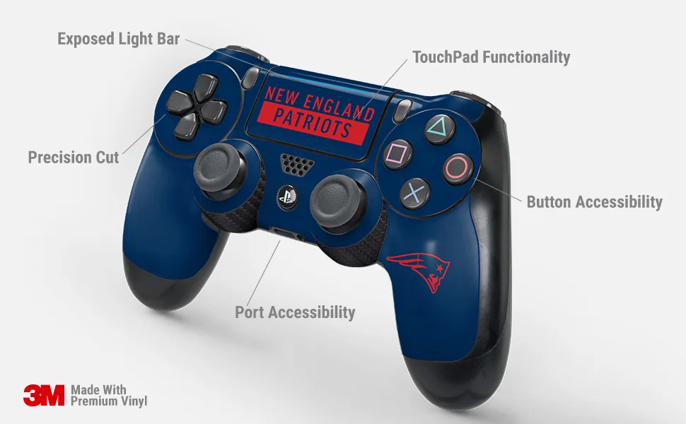 Skinit Decal Gaming Skin Compatible with PS4 Controller - Officially Licensed NFL Pittsburgh Steelers - Alternate Distressed Design - nfl, ps4, playstation