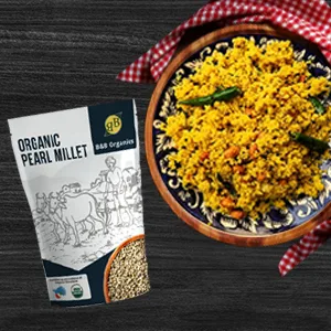 B&B Organics Pearl Millet (Bajra/Kambu) (500 g / 1.1 pound) (Indian Millet | Gluten free | Whole grain | USDA Certified) - product information 2