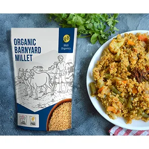B&B Organics Barnyard Millet (1 kg / 2.2 pound) (Indian Millet | Gluten free | Whole grain | USDA Certified) - product information 2