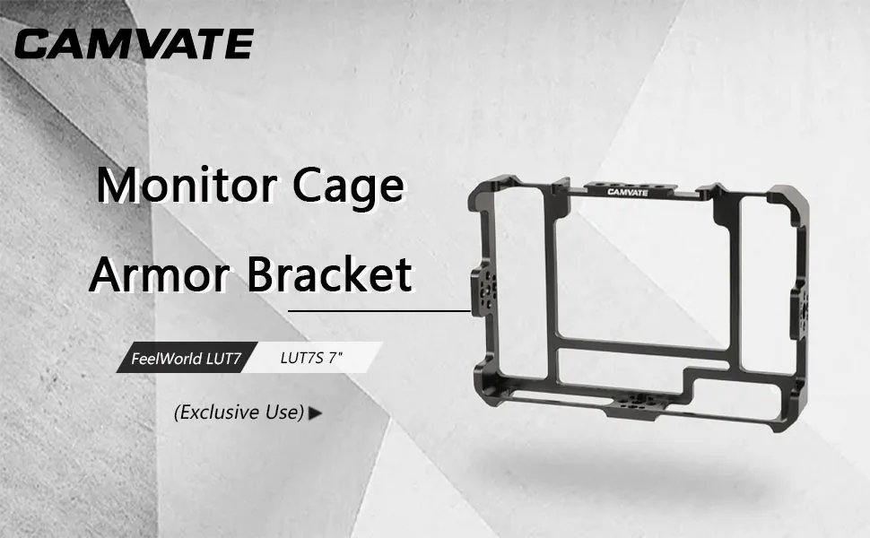 CAMVATE Form-Fitting Cage Armor Bracket for FeelWorld LUT7 & LUT7S 7" Monitor (Exclusive Use) - 2682 - C2682-1