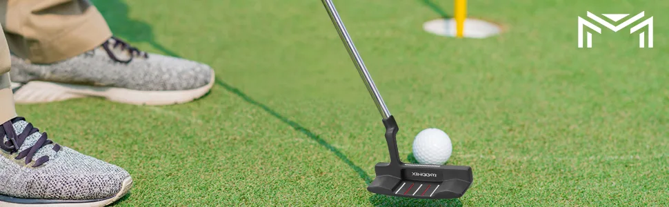 XINGGM CNC Golf Putter for Men Right Handed,Blade/Mallet Putters,Golf Head Cover Included-34 Inches M-01 - golf putter