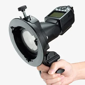 Godox S2 S-Type Speedlite Bracket Bowens Mount Holder for Godox V1 AD200Pro AD400Pro AD200 V860II TT685 TT600 TT350 Flash Strobe Speedlight - godox s2 s-type bracket