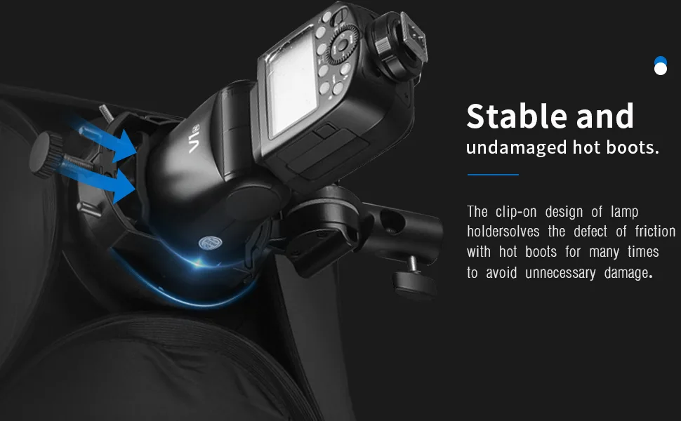 Godox S2 S-Type Speedlite Bracket Bowens Mount Holder for Godox V1 AD200Pro AD400Pro AD200 V860II TT685 TT600 TT350 Flash Strobe Speedlight - godox S2 speedlite bracket