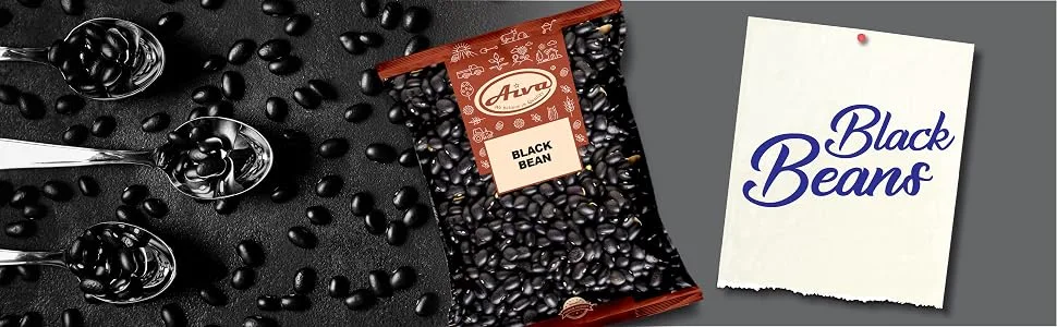 Aiva Black Beans 10 LB - Black Turtle Beans, Raw, Sproutable | Frijoles Negros | Natural | Non GMO - Banner