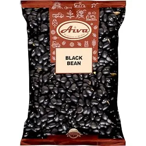 Aiva Black Beans 10 LB - Black Turtle Beans, Raw, Sproutable | Frijoles Negros | Natural | Non GMO - Black Bean Front