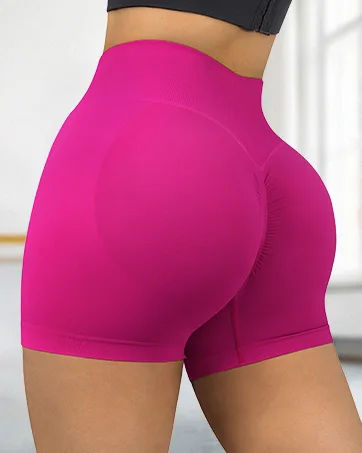 SUUKSESS Women Crossover Seamless Leggings Butt Lifting High Waisted Workout Yoga Pants Medium Black - product information 2