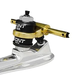 Bont Skates - Zeus Roller Skate Speed Plate - 7 Degree Action No Toe Stop Quick Release Clip Axles - 6061 Aluminum - Pair 165mm - bont roller zeus speed nts skate plate