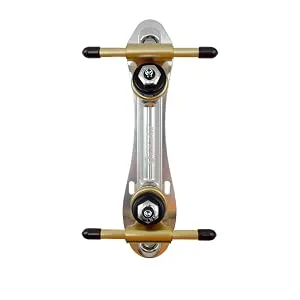 Bont Skates - Zeus Roller Skate Speed Plate - 7 Degree Action No Toe Stop Quick Release Clip Axles - 6061 Aluminum - Pair 165mm - zeus