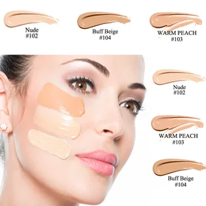 PHOERA Foundation, Flawless Soft Matte Liquid Foundation 24 HR Oil Control Concealer Foundation Makeup. (1 Pcs-102- Nude) - Flawless Matte Liquid Foundation