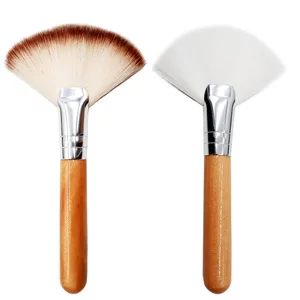 SALOCY Fan Brush,Face Makeup Brush Highlighting Make Up Brush Cheekbones Brush Facial Brushes Powder Foundation Brushes Make Up Tool,2 PCS - product information 4