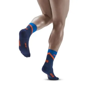 CEP Womens Crew Cut Athletic Performance Running Sock - Mid Cut Socks 3 Black/Grey - Camocloud - back