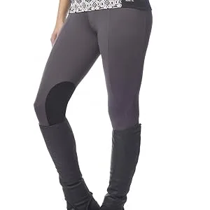 Kerrits Flow Rise Knee Patch Performance Tight Small Mahogany - Kerrits 50200 Flow Rise Tights