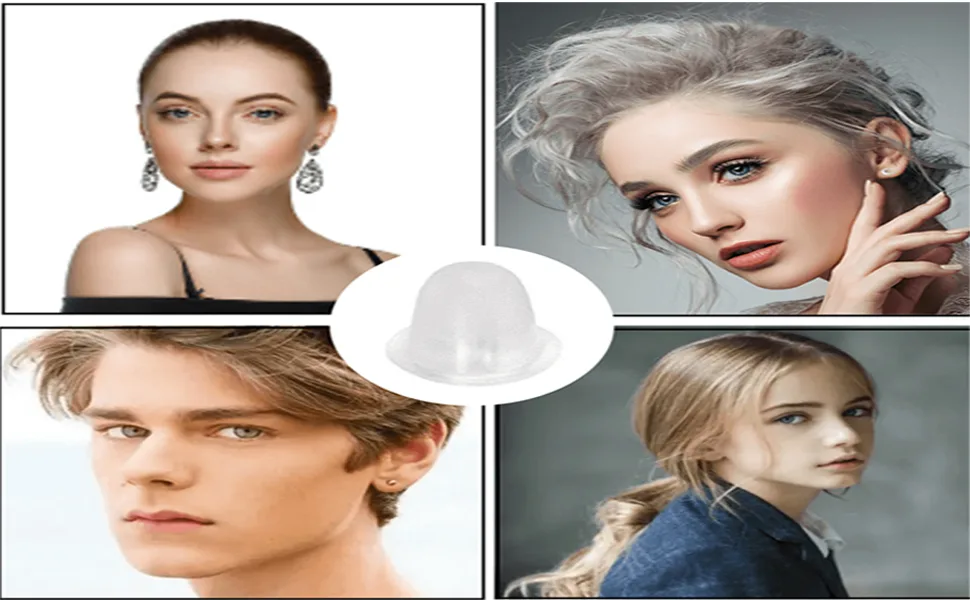Earring Backs,Rubber Earring Backs for Studs/Droopy Ears,Earring Backs Rubber Plastic Earring Backs Flat Earring Backs Clear Earring Backs Earring Backings Earring Backs for Heavy Earring(100) 100 pcs 4mm - plastic earring backs